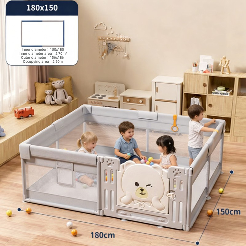 Kids Outdoor Fence - IMBABY Corralito para bebés de 180x150