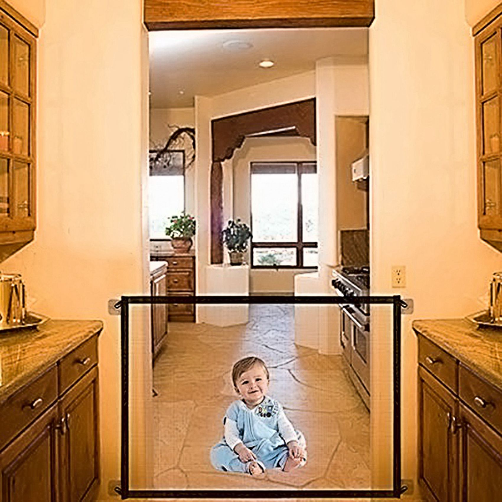Kids Outdoor Fence - FBIL-2X Magic Gate, puerta de seguridad