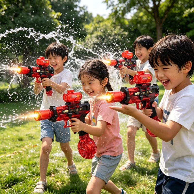 Kids Outdoor Exercise Equipment - Pistolas de Agua Eléctricas para Niños