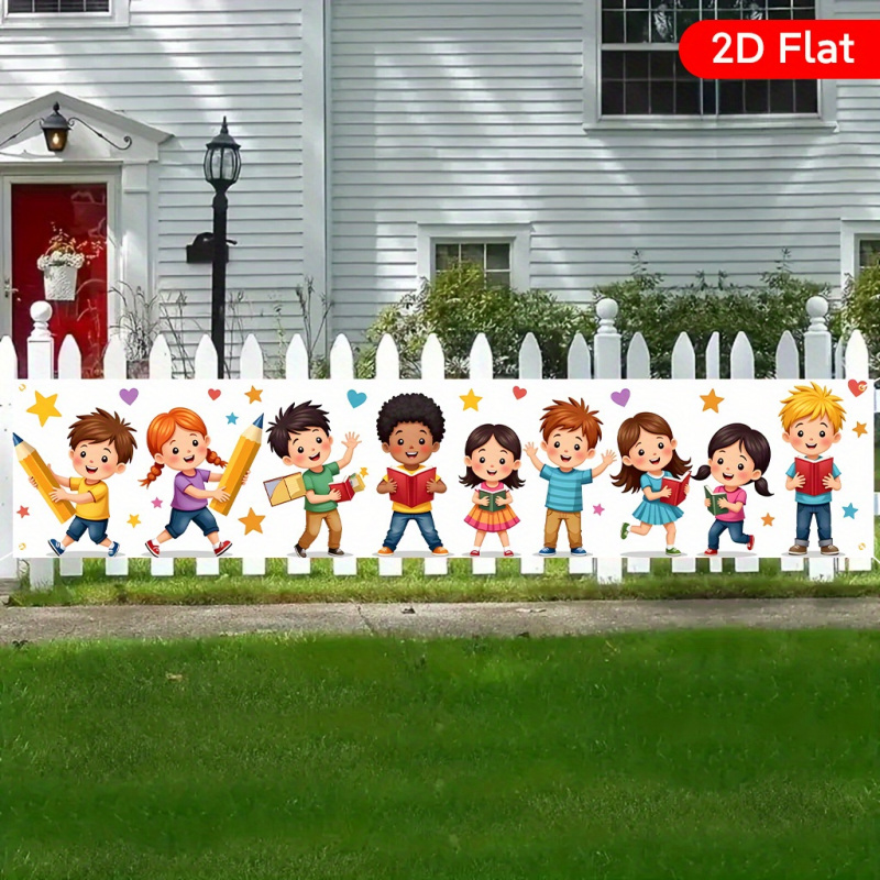 Kids Outdoor Fence - VIKAMA Pancarta de Jardín para el