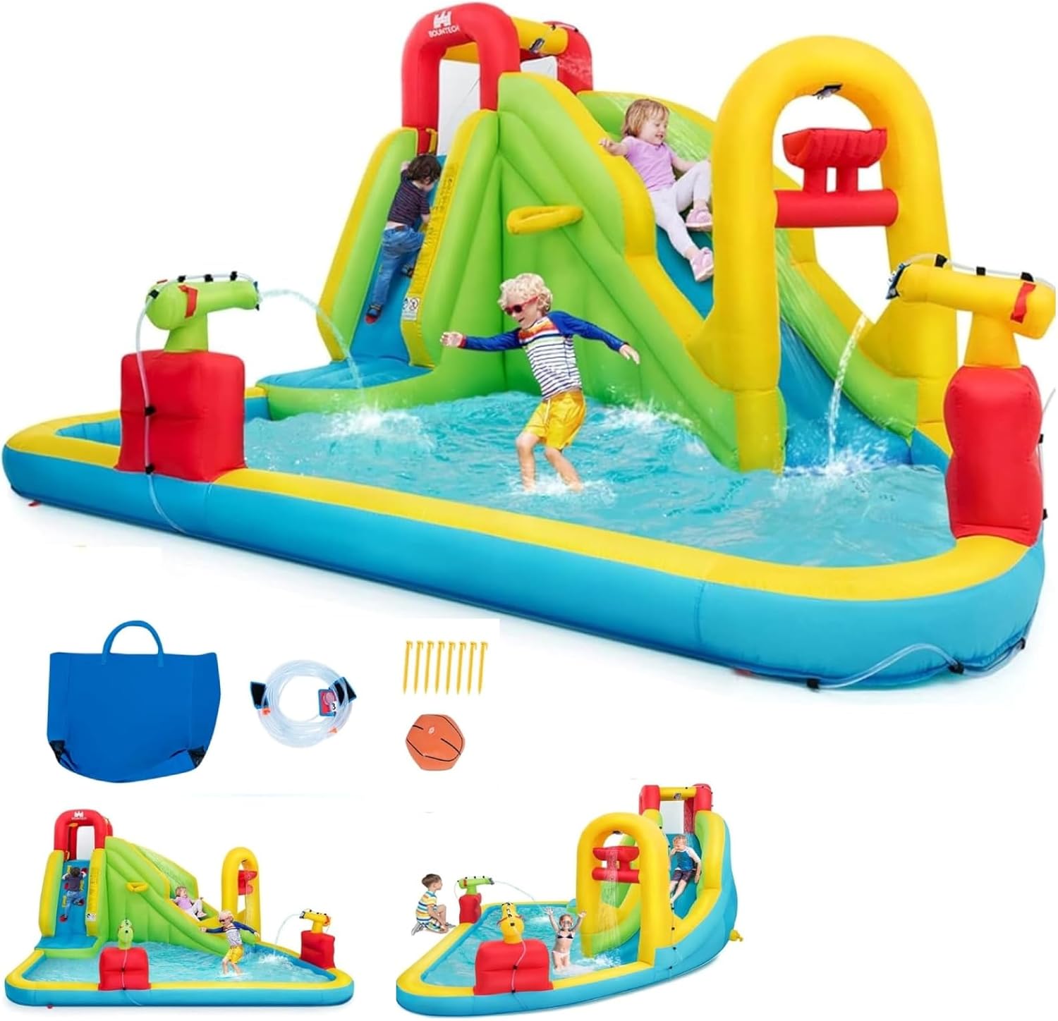 Kids Outdoor Water - Mega Parque Acuático Inflable con Castillo