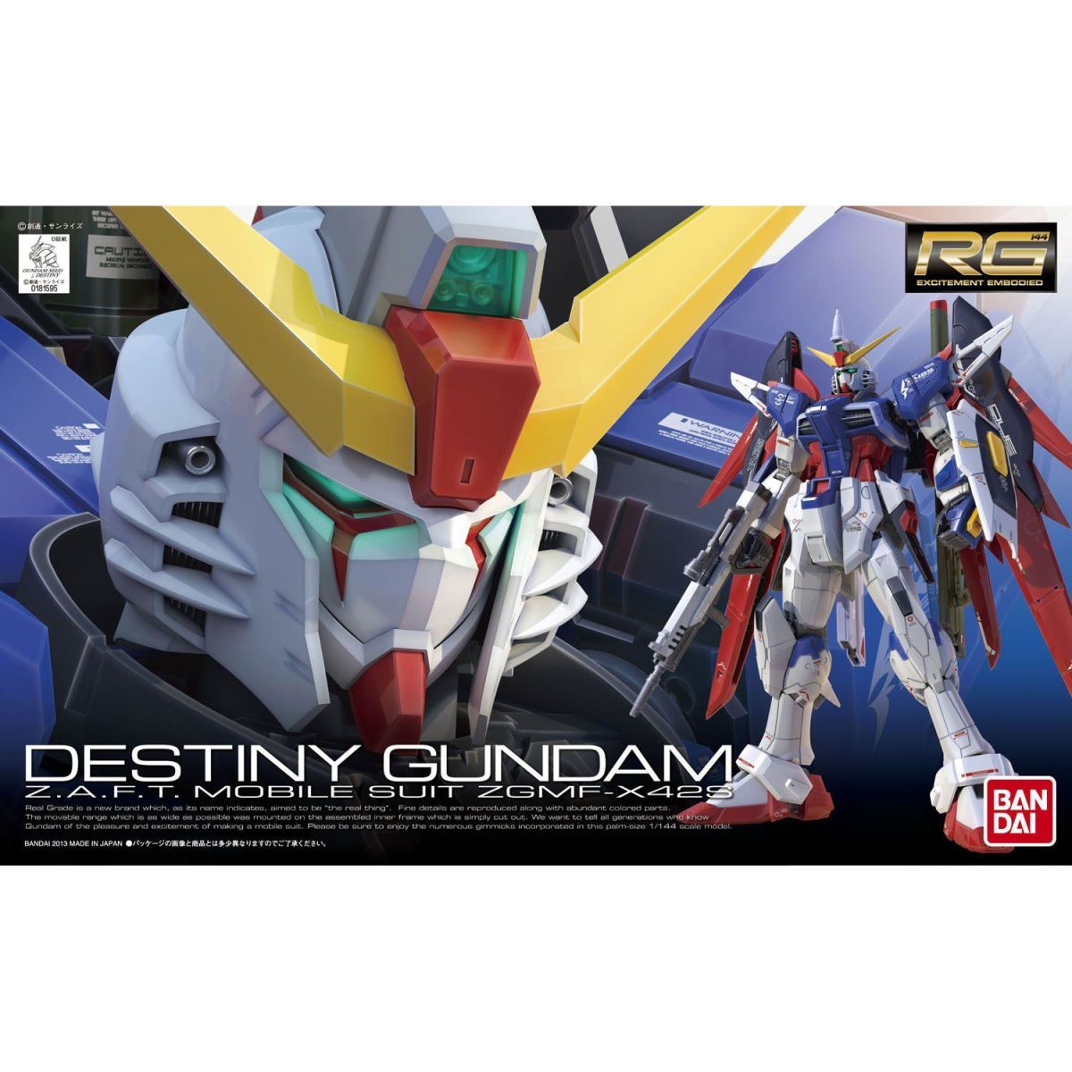 Bandai Model Gundam Rg - Bandai Original RG 1/144 Gundam Seed