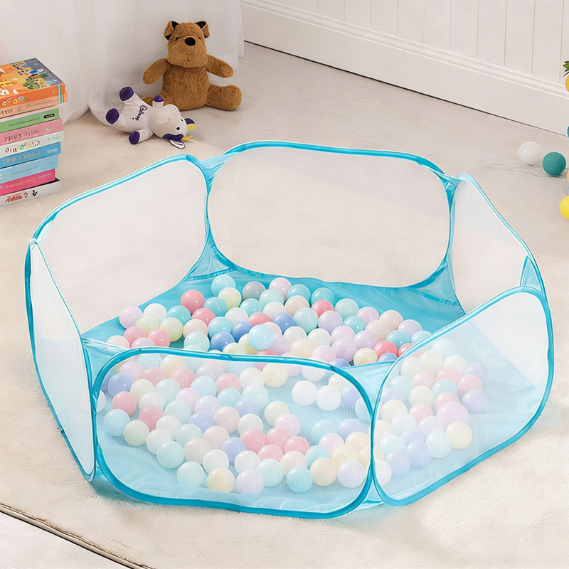 Kids Outdoor Fence - Piscina de bolas plegable y portátil
