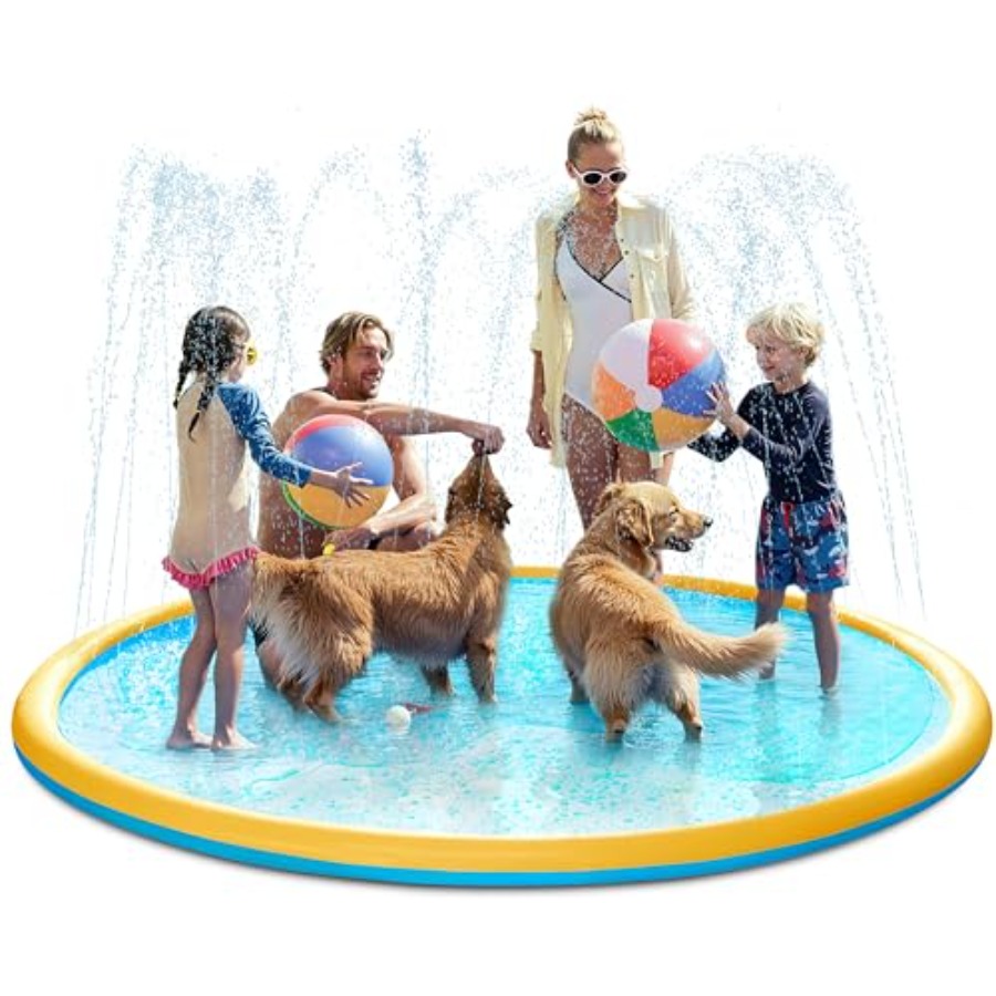 Sprinkler Splash Pad - Alfombra de juegos acuáticos para exteriores