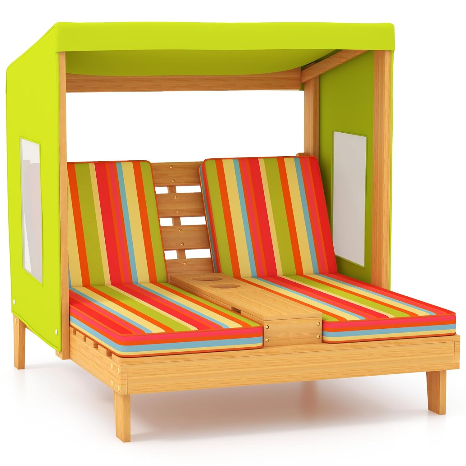 Kids Outdoor Lounge Furniture - Sillón Doble de Madera para Niños