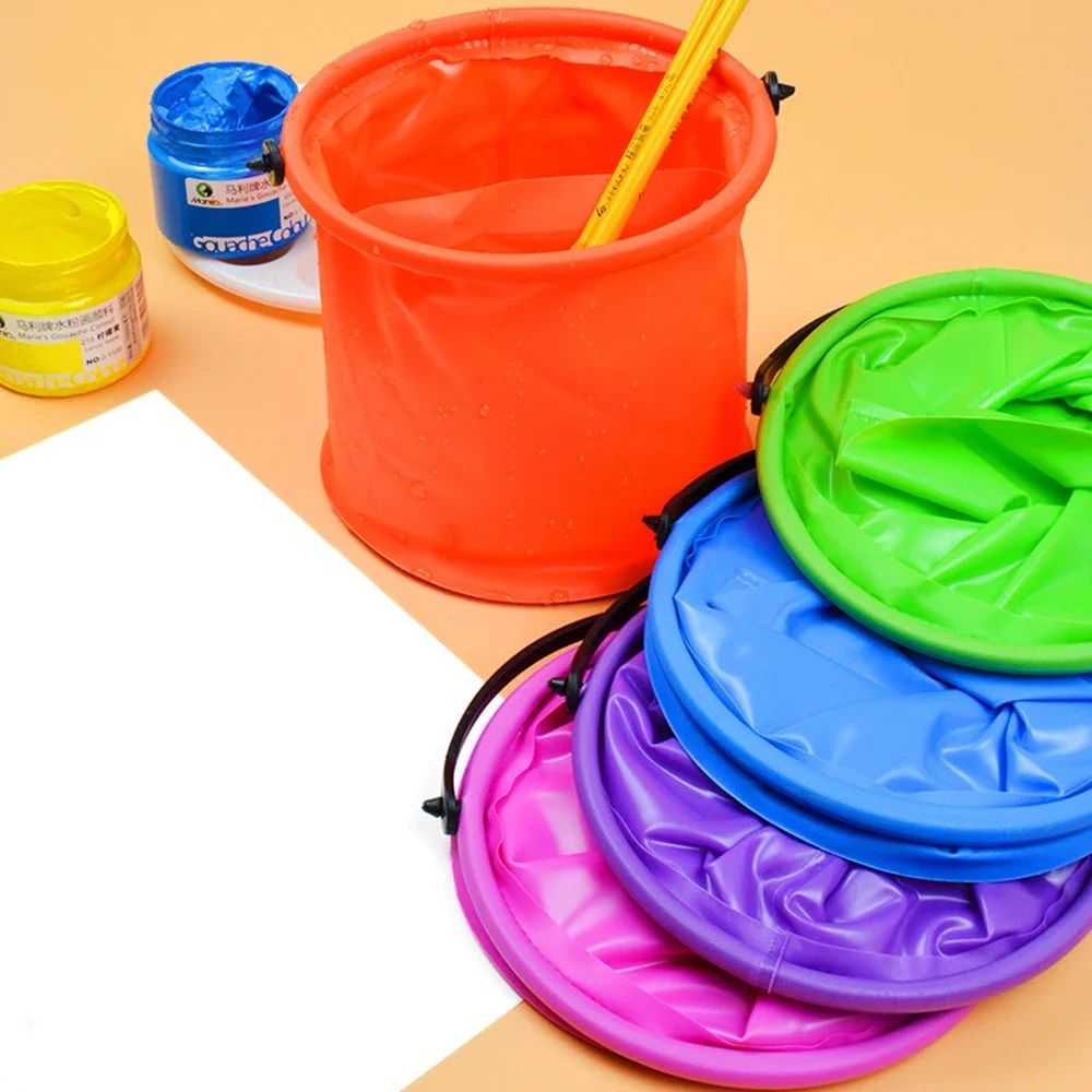 Kids Outdoor Water - Cubo de Playa Plegable Portátil, Cubo