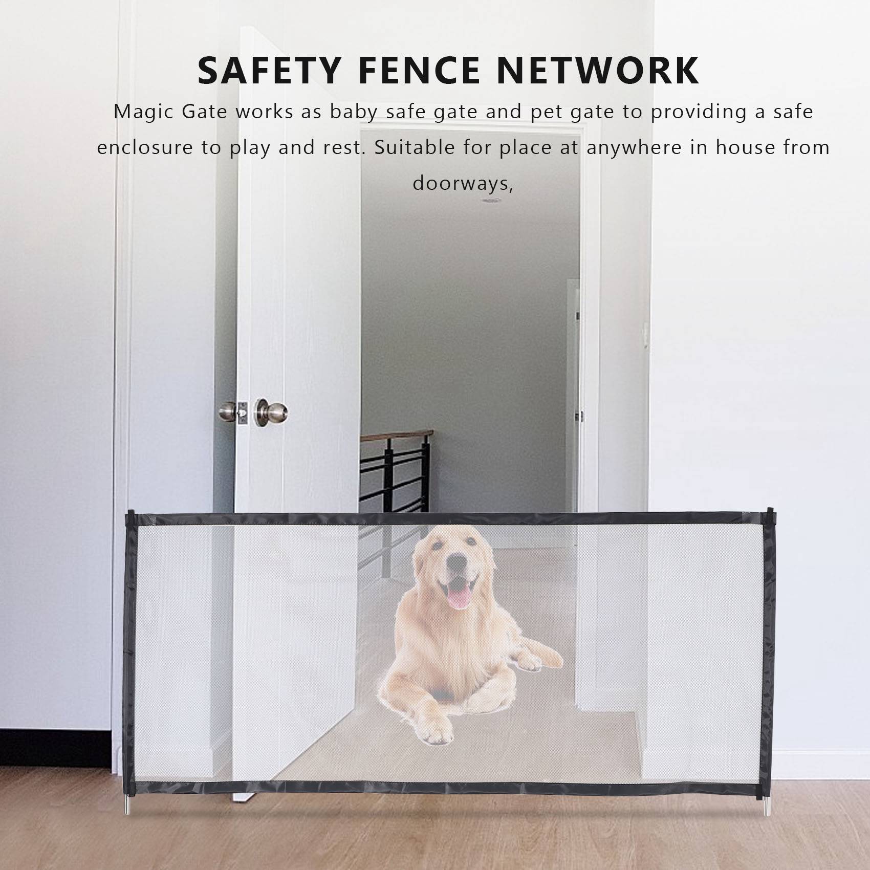 Kids Outdoor Fence - B78B-Puerta mágica, malla plegable portátil, protección