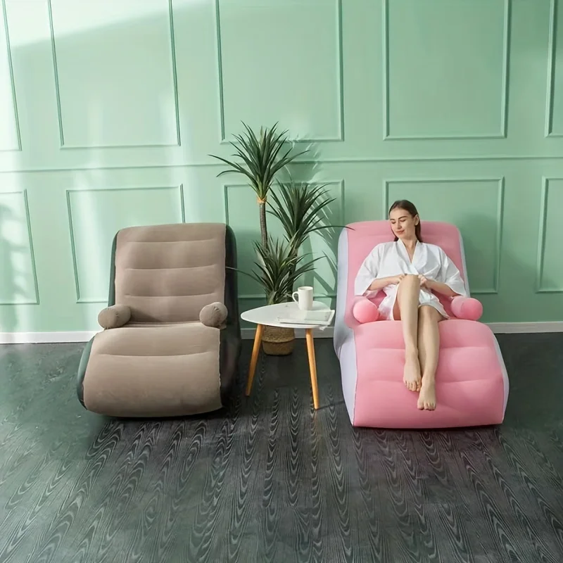 Kids Outdoor Lounge Furniture - Sofá perezoso inflable de PVC flocado