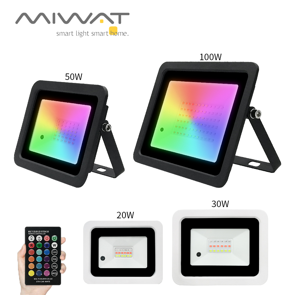 Luz de inundación RGB 100W 50W - Balance Beam Outdoor reseña y precio
