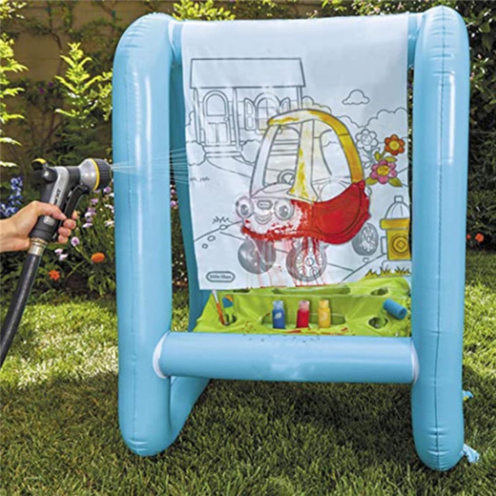 Caballete portátil de PVC para - Kids Outdoor Easel reseña y precio
