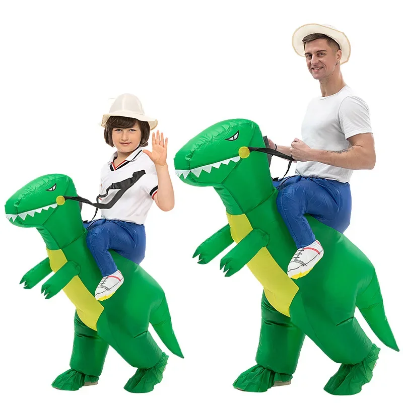 Disfraz Inflable de Dinosaurio - Kids Outdoor Ride On reseña y precio