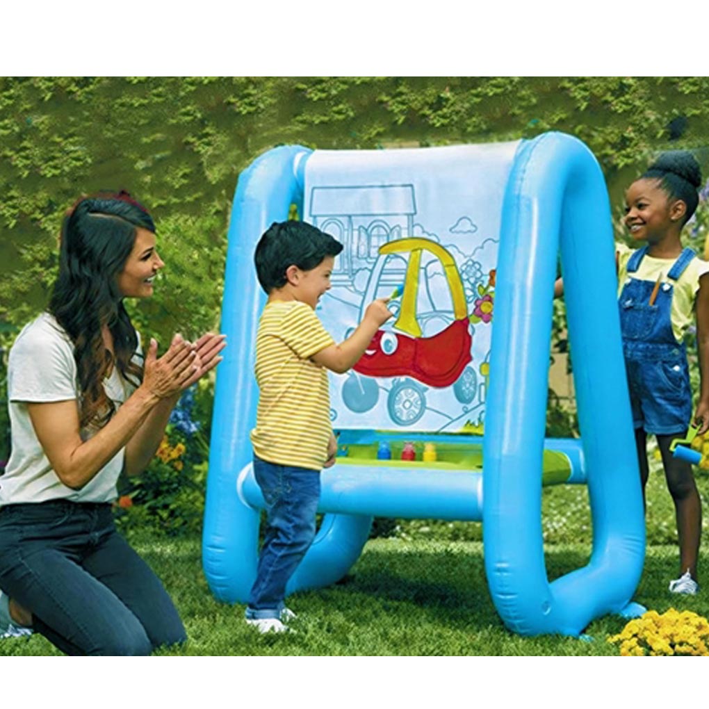 Caballete de pintura vertical  - Kids Outdoor Easel reseña y precio