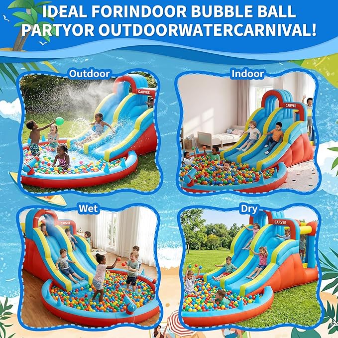 Parque Acuático Inflable 8 en  - Kids Outdoor Water reseña y precio