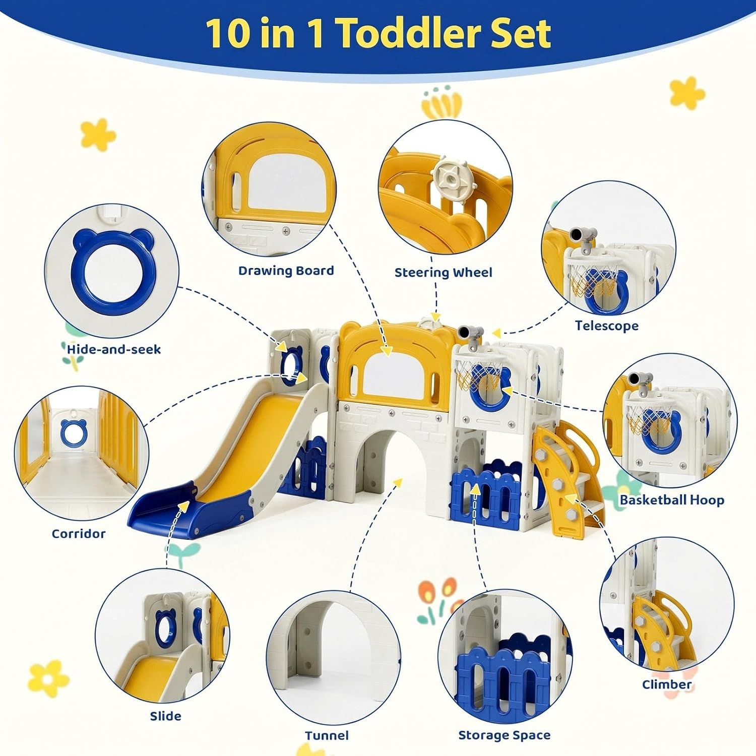 Set de Juegos Infantil 10 en 1 - Kids Outdoor Toys B&Q reseña y precio
