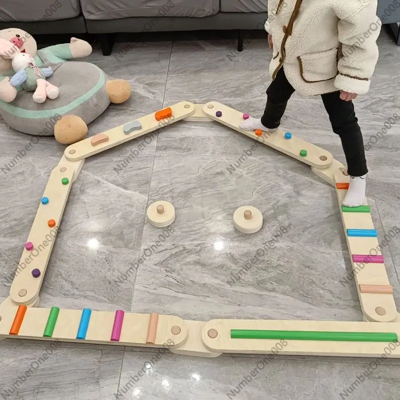 Tabla de Equilibrio de Madera  - Kids Outdoor Balance Beam reseña y precio