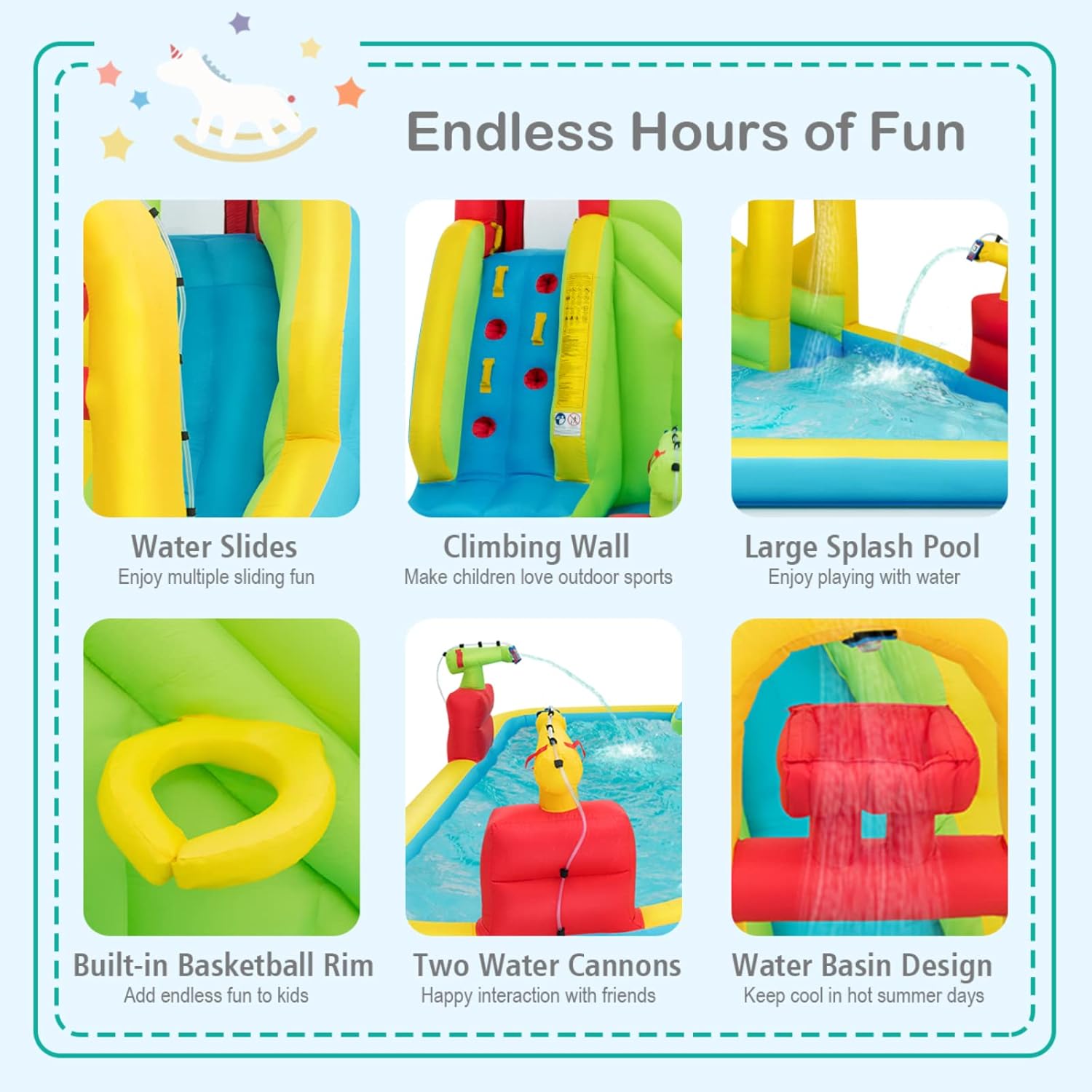 Mega Parque Acuático Inflable  - Kids Outdoor Water reseña y precio
