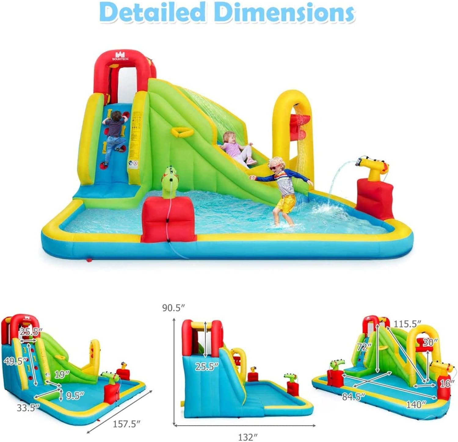 Mega Parque Acuático Inflable  - Kids Outdoor Water reseña y precio