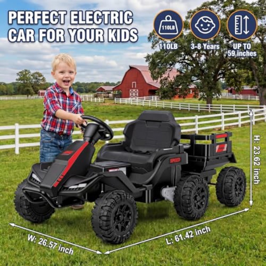 Tractor eléctrico para niños m - Kids Outdoor Ride On reseña y precio