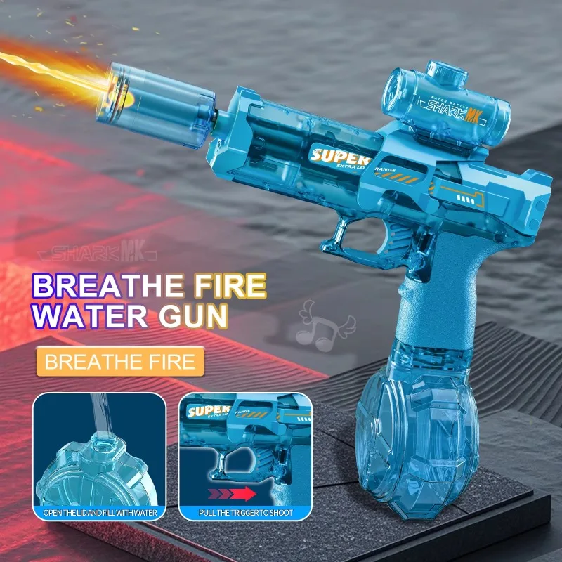Pistola de Agua Eléctrica con  - Kids Outdoor Exercise Equipment reseña y precio