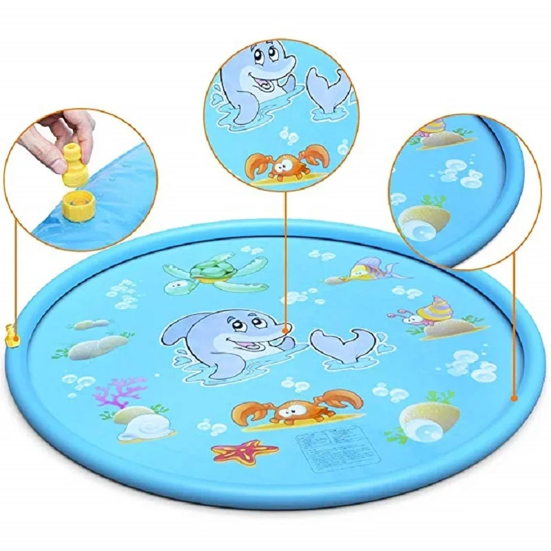100/170cm niños inflables salp - Sprinkler Splash Pad reseña y precio