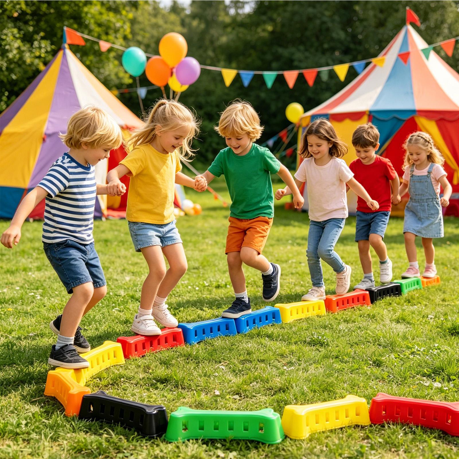 Bloques de Equilibrio Apilable - Kids Outdoor Balance Beam reseña y precio